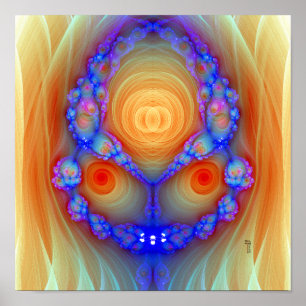 Fury Variation 2 (12 x 12 inch) Art Print Poster