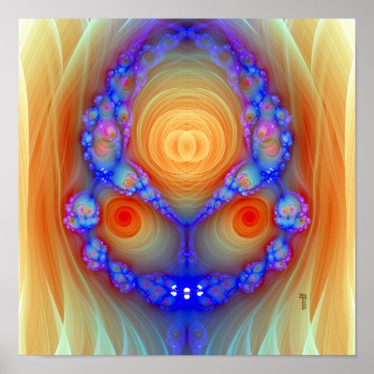 Fury Variation 2 (12 x 12 inch) Art Print Poster (Voorkant)