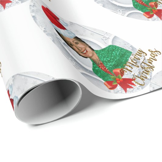 fury xmas Hillary clinton Cadeaupapier (Rol Hoek)