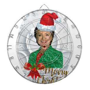 fury xmas Hillary clinton Dartbord