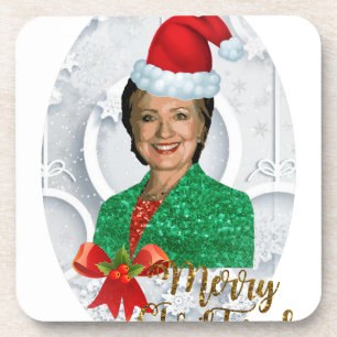 fury xmas Hillary clinton Drankjes Onderzetter