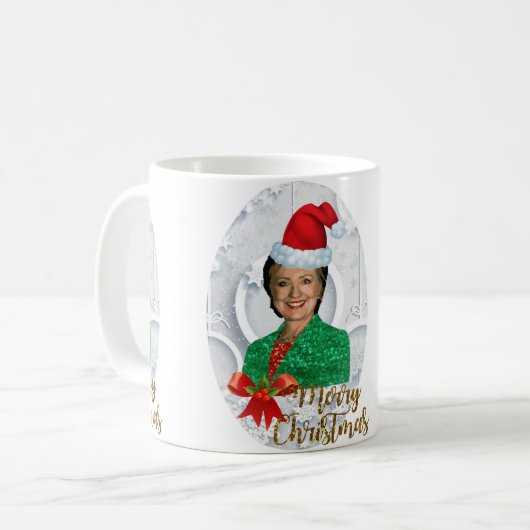 fury xmas Hillary clinton Koffiemok (Voorkant links)