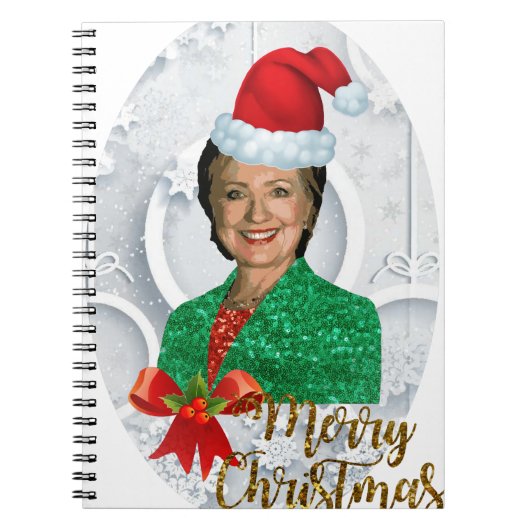 fury xmas Hillary clinton Notitieboek (Voorkant)