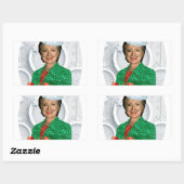 fury xmas Hillary clinton Rechthoekige Sticker (Vel)