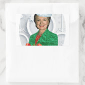 fury xmas Hillary clinton Rechthoekige Sticker (Tas)