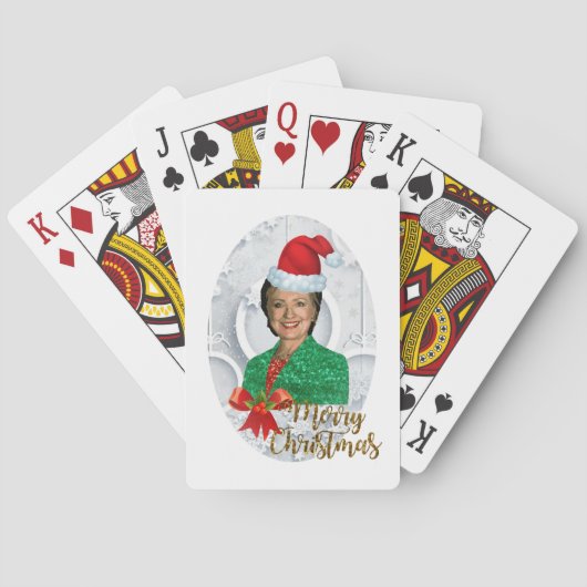 fury xmas Hillary clinton Speelkaarten (Achterkant)