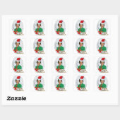 fury xmas Hillary clinton Vierkante Sticker (Vel)