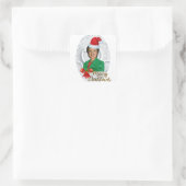 fury xmas Hillary clinton Vierkante Sticker (Tas)