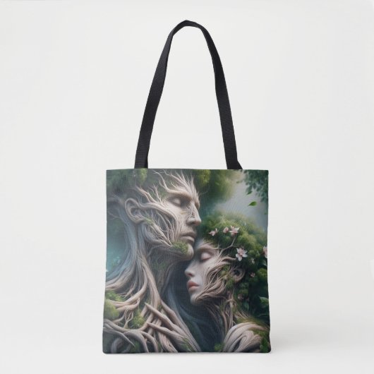 fusão homem e natureza tote bag (Voorkant)