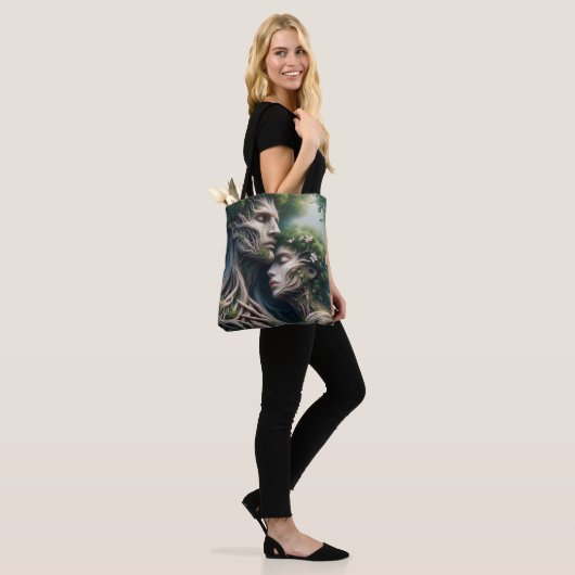 fusão homem e natureza tote bag (Op model)