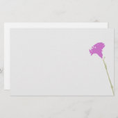 Fuschia Anjer Bloemen Briefpapier (Voorkant / Achterkant)