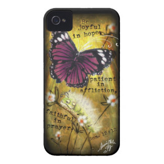 Fuschia Butterfly & Caterstyle "JO" IPhone Case