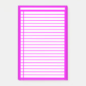 Fuschia Checklist Post-it® Notes (Voorkant)