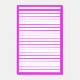 Fuschia Checklist Post-it® Notes