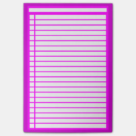 Fuschia Checklist Post-it® Notes