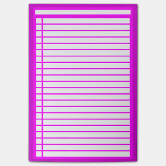 Fuschia Checklist Post-it® Notes