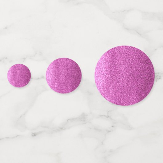 Fuschia Faux Glitter Confetti (Achterkanten)