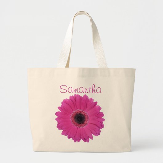 Fuschia Flower Jumbo Canvas tas (Voorkant)