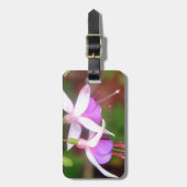 Fuschia Flowers Bagagelabel (Voorkant verticaal)