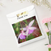 Fuschia Flowers Bedankzakje (Gezegeld)