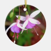 Fuschia Flowers Keramisch Ornament (Voorkant)