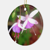 Fuschia Flowers Keramisch Ornament (Links)