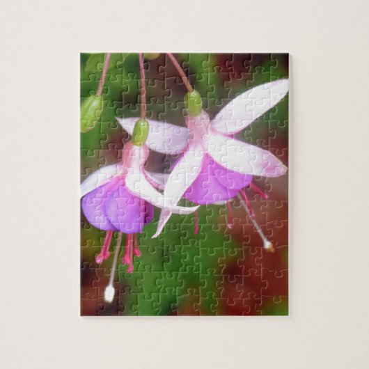 Fuschia Flowers Legpuzzel (Verticaal)