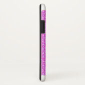 Fuschia Holographic Butterfly iPhone X Hoesje (Achterkant / rechts)