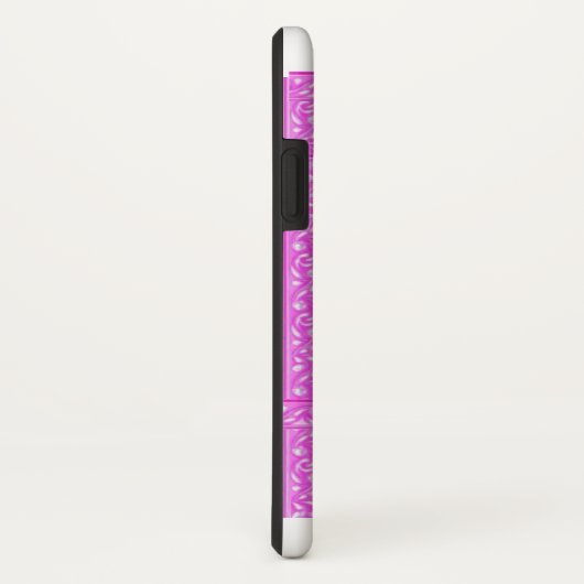  Fuschia Holographic Butterfly iPhone X Hoesje (Achterkant / rechts)