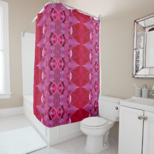 Fuschia Ikat Douchegordijn