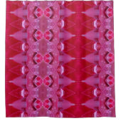 Fuschia Ikat Douchegordijn (Voorkant)
