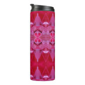 Fuschia Ikat Thermosbeker (Geroteerd rechts)