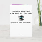 Fuschia, Kitty&Tweet (Kaart) Kaart (Achterkant)