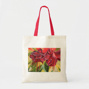 Fuschia Oil Painting Print Bag van Joanne Casey Tote Bag