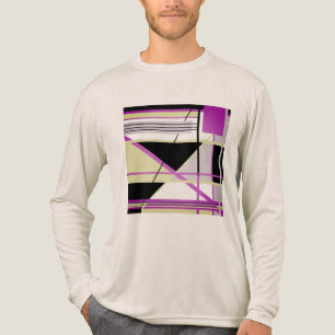 Fuschia Olive Lila zwarte geometrische Abstracte k Tri-Blend Shirt