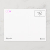 Fuschia Puzzle Briefkaart (Achterkant)