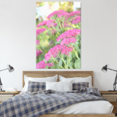 Fuschia Roze Bloemen Canvas (Insitu (Slaapkamer))