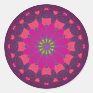 Fuschia Scopia Sticker