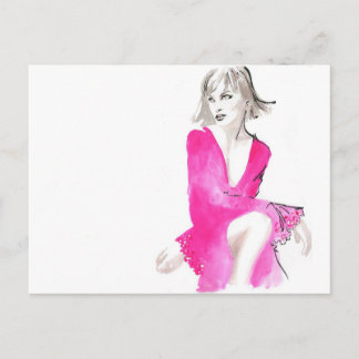 Fuschia Silk Briefkaart
