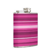 Fuschia strepen heupfles (Rechts)