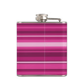 Fuschia strepen heupfles (Achterkant)