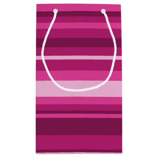 Fuschia strepen klein cadeauzakje (Achterkant)