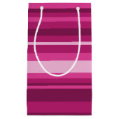 Fuschia strepen klein cadeauzakje (Voorkant)