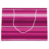 Fuschia strepen large cadeautasje (Voorkant)