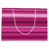 Fuschia strepen large cadeautasje (Achterkant)