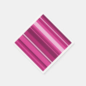 Fuschia strepen servetten (Hoek)