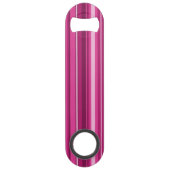 Fuschia strepen speed flessenopener (Achterkant)