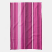 Fuschia strepen theedoek (Verticaal)