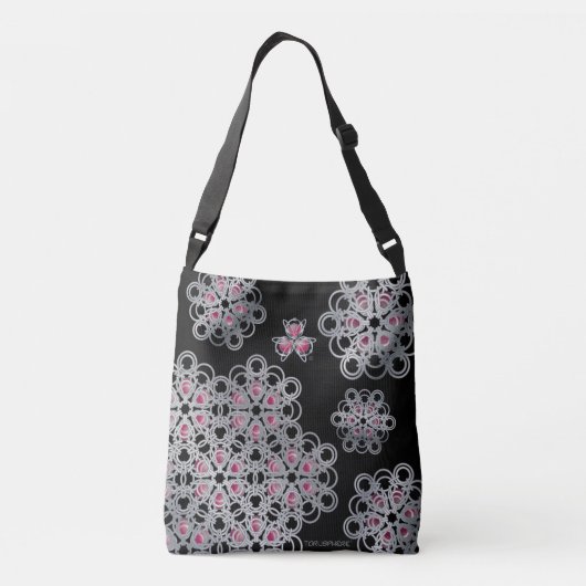 Fuschia Toruspher ePolyHexaBloom Crossbody-Tas Crossbody Tas (Achterkant)