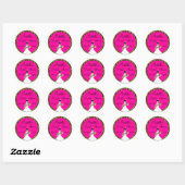 Fuscia Vrijgezellenfeest Stickers (Vel)